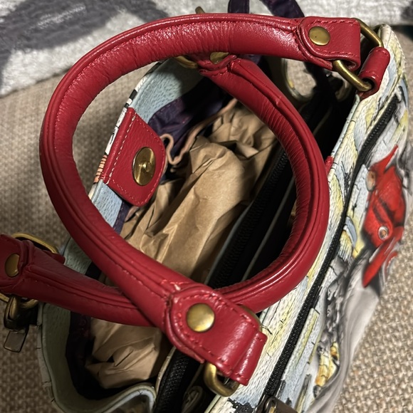 Anuschka hand painted handbag 10 x 7 x 4 - Picture 7 of 10